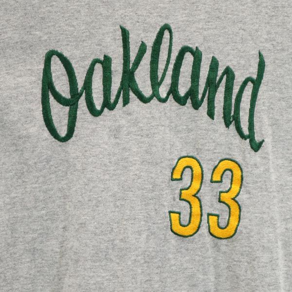 STARTER スターター 90s オールド USA製 半袖 Tシャツ M グレー系 Oakland33 メンズ