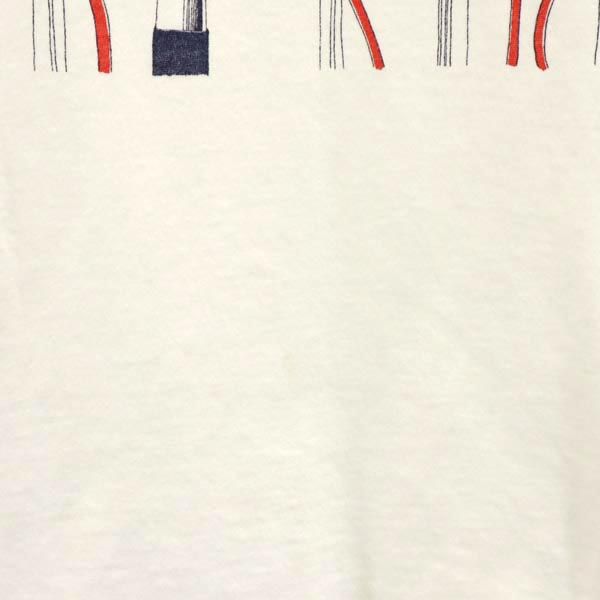 MAISON KITSUNE メゾンキツネ 日本製 プリント 半袖 Tシャツ S ホワイト系 メンズ