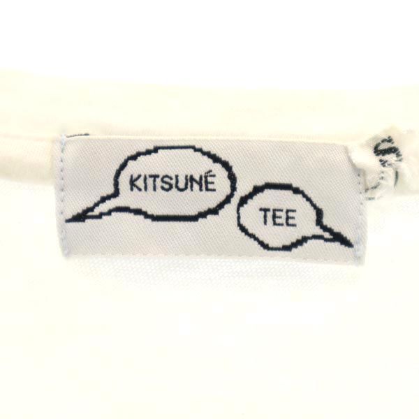 MAISON KITSUNE メゾンキツネ 日本製 プリント 半袖 Tシャツ S ホワイト系 メンズ