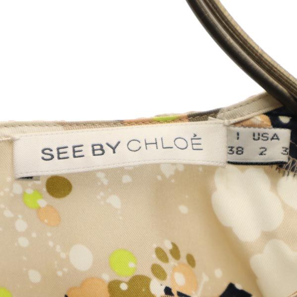 SEE BY CHLOE シーバイクロエ 総柄 半袖 カットソー 2 ブラウス レディース