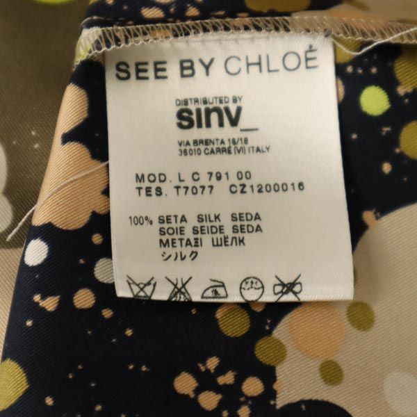 SEE BY CHLOE シーバイクロエ 総柄 半袖 カットソー 2 ブラウス レディース
