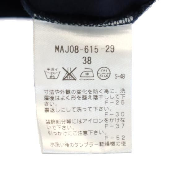 MACKINTOSH PHILOSOPHY マッキントッシュフィロソフィー 日本製 三陽商会 リボンデザイン 半袖 Tシャツ 38 ネイビー レディース