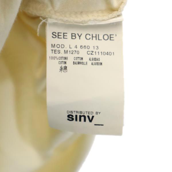 SEE BY CHLOE シーバイクロエ プリント 半袖 Tシャツ 4 ベージュ系 レディース