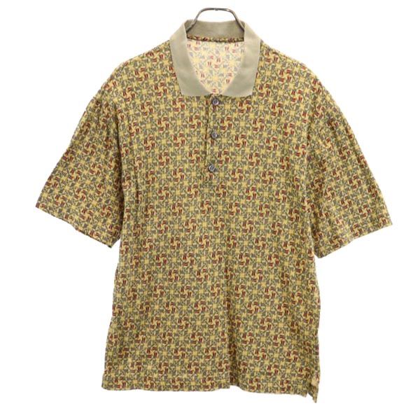 Salvatore Ferragamo サルヴァトーレフェラガモ イタリア製 半袖 ポロシャツ ベージュ系 メンズ