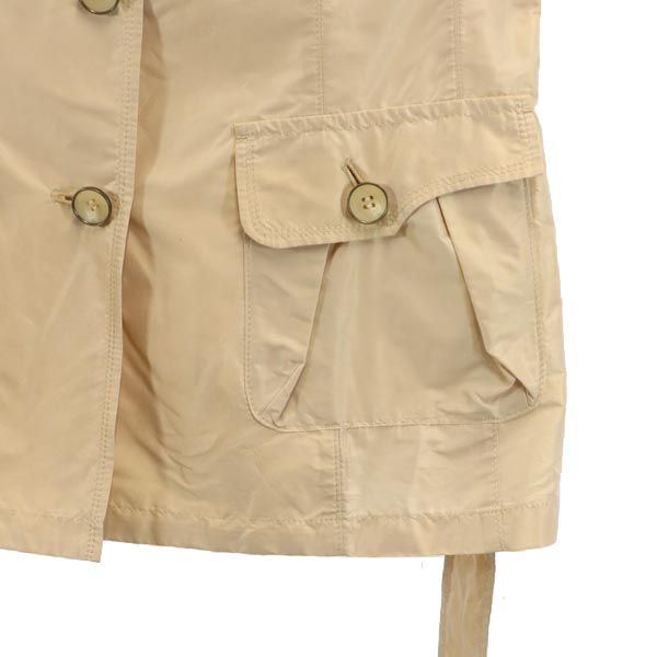 EVEX by KRIZIA エヴェックス バイ クリツィア 三陽商会 ノースリーブ シャツ 40 ベージュ ベルト付 レディース