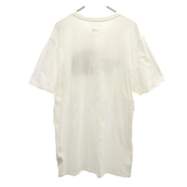 THE NORTH FACE ノースフェイス プリント 半袖 Tシャツ XL ホワイト系 アウトドア メンズ