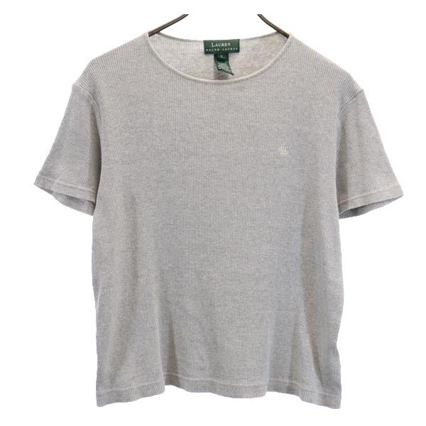 LAUREN RALPH LAUREN ローレンラルフローレン 半袖 Tシャツ S グレー系 レディース