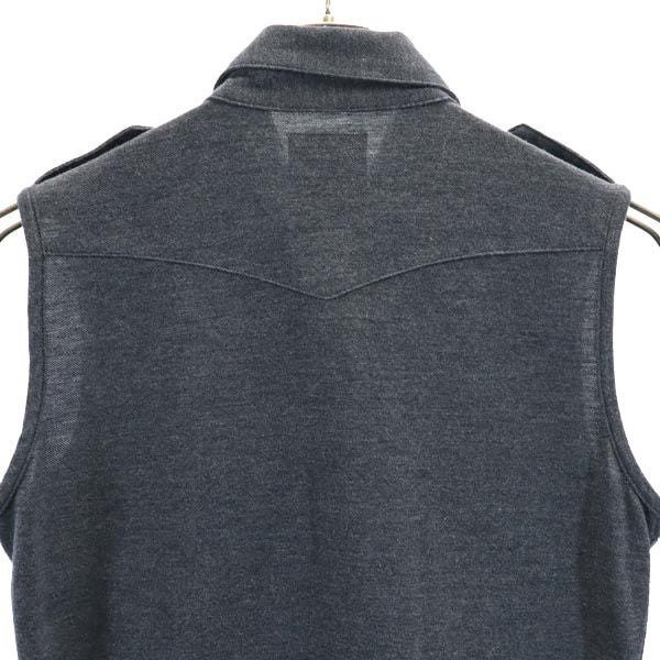 MARK&LONA マークアンドロナ 日本製 ノースリーブ カットソー M ダークグレー レディース