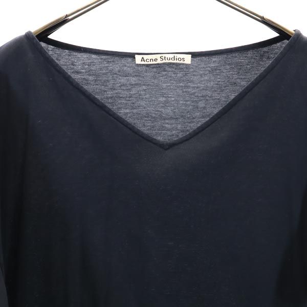 ACNE STUDIOS アクネストゥディオズ 半袖 ドロップショルダー カットソー XS 黒 ユナイテッドアローズ レディース