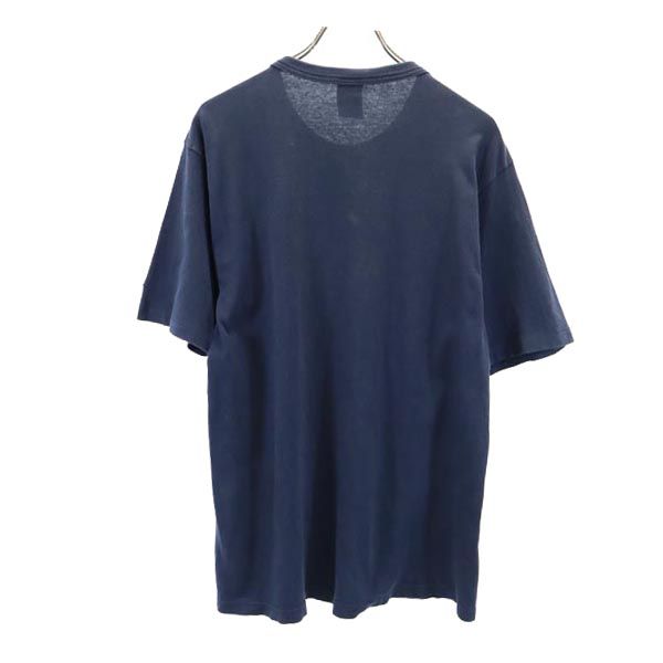 Champion チャンピオン 90s USA製 オールド デカロゴ 半袖 Tシャツ M ネイビー メンズ