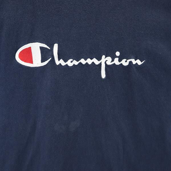 Champion チャンピオン 90s USA製 オールド デカロゴ 半袖 Tシャツ M ネイビー メンズ