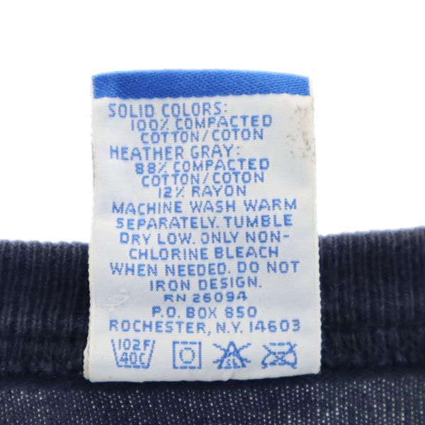 Champion チャンピオン 90s USA製 オールド デカロゴ 半袖 Tシャツ M ネイビー メンズ