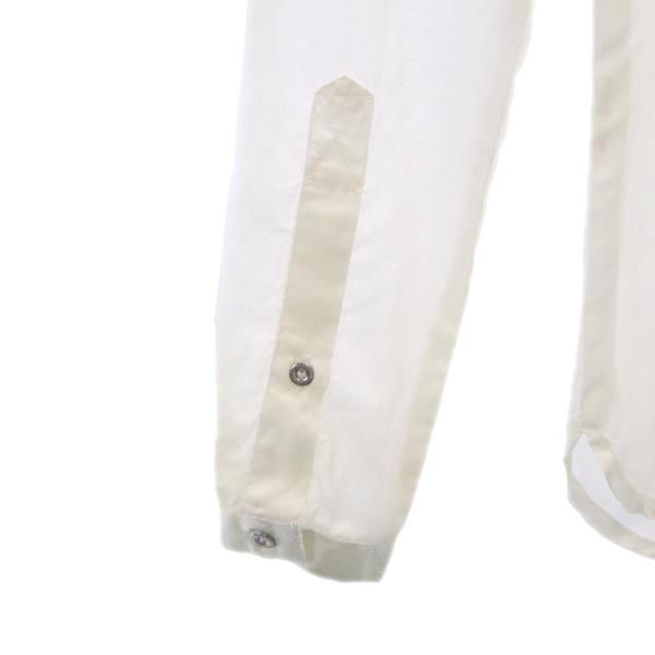 DIESEL ディーゼル バック リボン 長袖 シアー ブラウス XS 白 バックリボン シャツ レディース