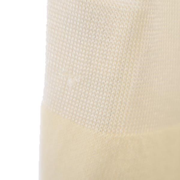 Salvatore Ferragamo サルヴァトーレフェラガモ シルクブレンド ボーダー柄 半袖 ニット M ベージュ系 セーター レディース