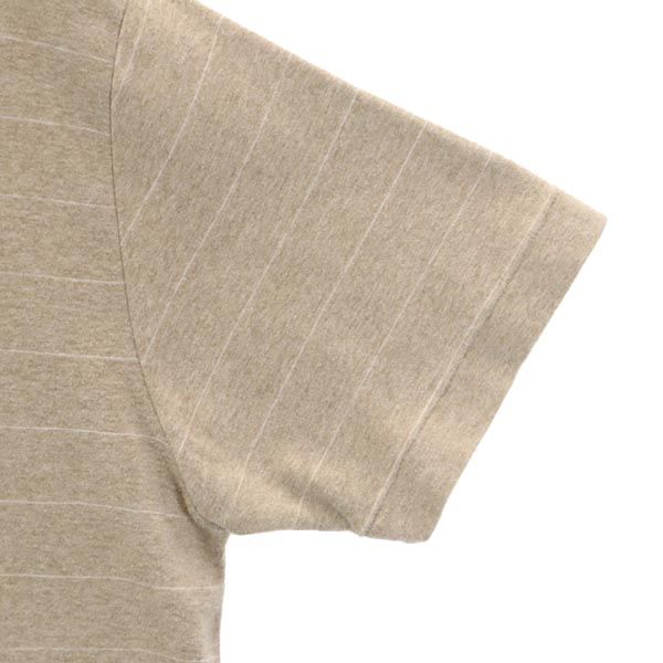 Polo by Ralph Lauren ポロバイラルフローレン ボーダー柄 半袖 ポロシャツ S ベージュ系 ロゴ刺_ メンズ