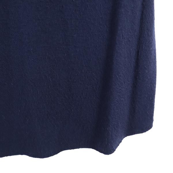 LANVIN ランバン 半袖 ウエストリボン カットソー M ネイビー系 チュニック レディース