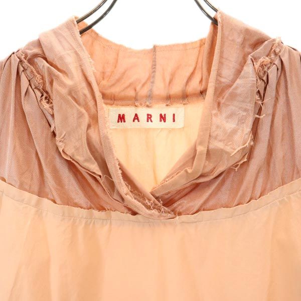 MARNI マルニ イタリア製 半袖 カットオフ カットソー 40 サーモンピンク レディース