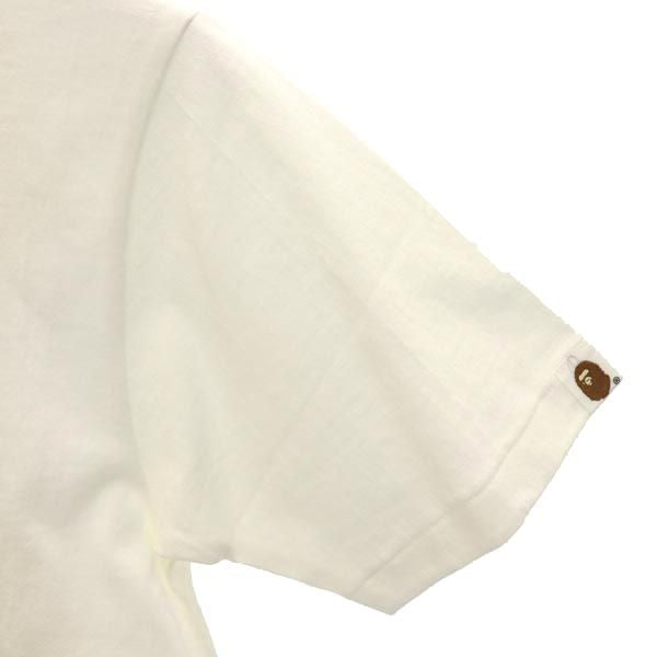 アベイシングエイプ 日本製 プリント 半袖 Tシャツ XS ホワイト系 A BATHING APE メンズ
