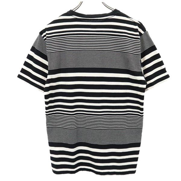HEAD PORTER PLUS ヘッドポータープラス 日本製 ボーダー 半袖 Tシャツ M ホワイト系 メンズ