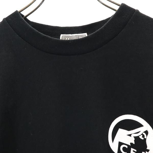C.E シーイー 日本製 プリント 半袖 Tシャツ S ブラック系 メンズ