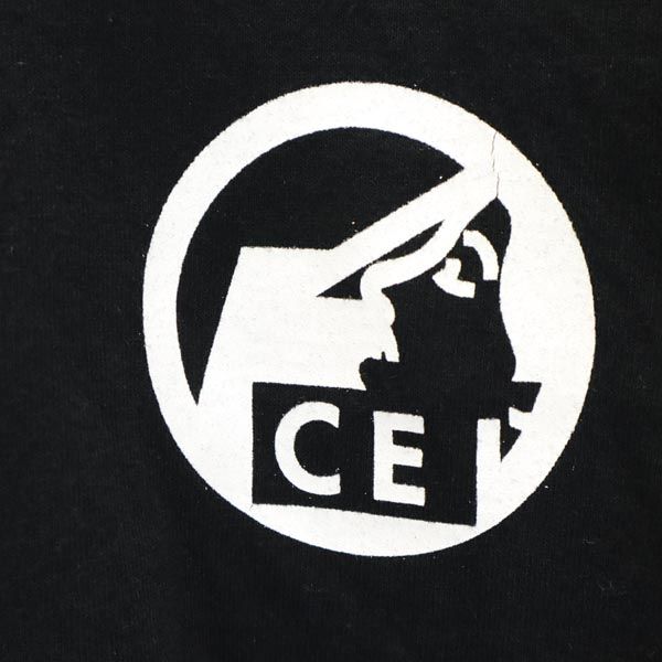 C.E シーイー 日本製 プリント 半袖 Tシャツ S ブラック系 メンズ
