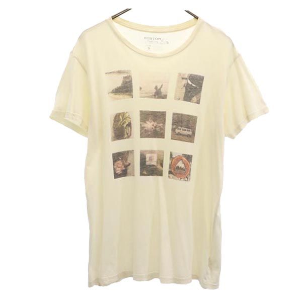 BURTON バートン プリント 半袖 Tシャツ S ベージュ系 メンズ