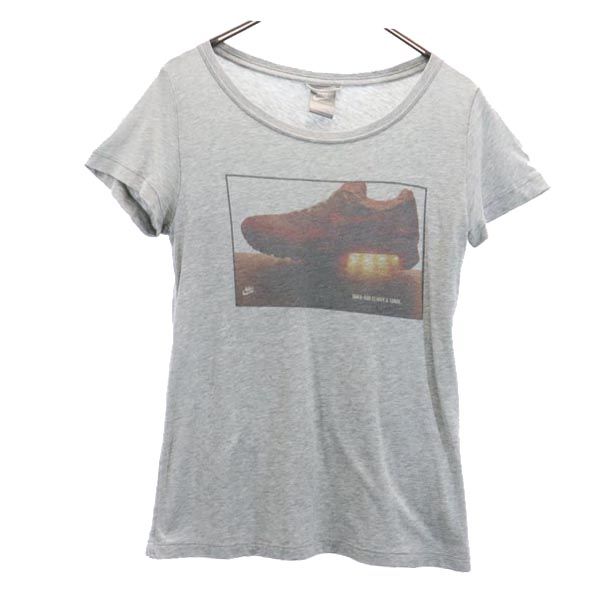 ナイキ プリント 半袖 Tシャツ M グレー系 NIKE レディース