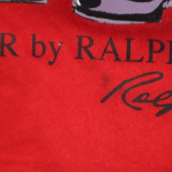 POLO RALPH LAUREN ポロラルフローレン ポロベア プリント 半袖 Tシャツ 140 レッド系 キッズ
