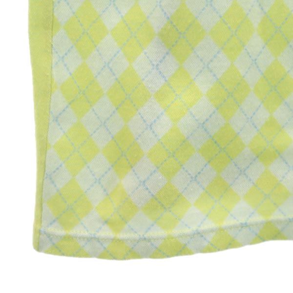 BURBERRY BLACK LABEL バーバリーブラックレーベル 日本製 三陽商会 アーガイル 半袖 Tシャツ 2 イエロー系 メンズ