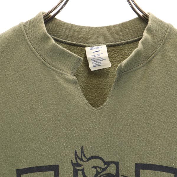 WTAPS ダブルタップス 日本製 ノースリーブ スウェット カーキグリーン 裏起毛 メンズ