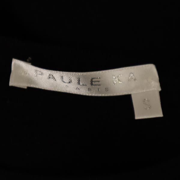 PAULE KA ポールカ ウール 半袖 ニット カットソー S ブラック系 レディース
