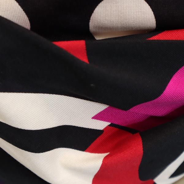 DIANE VON FURSTENBERG ダイアンフォンファステンバーグ シルク 長袖 ワンピース 0 サイドリボン レディース