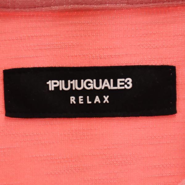 1PIU1UGUALE3 ウノピゥウノウグァーレトレ 半袖 ポロシャツ M ピンク レディース