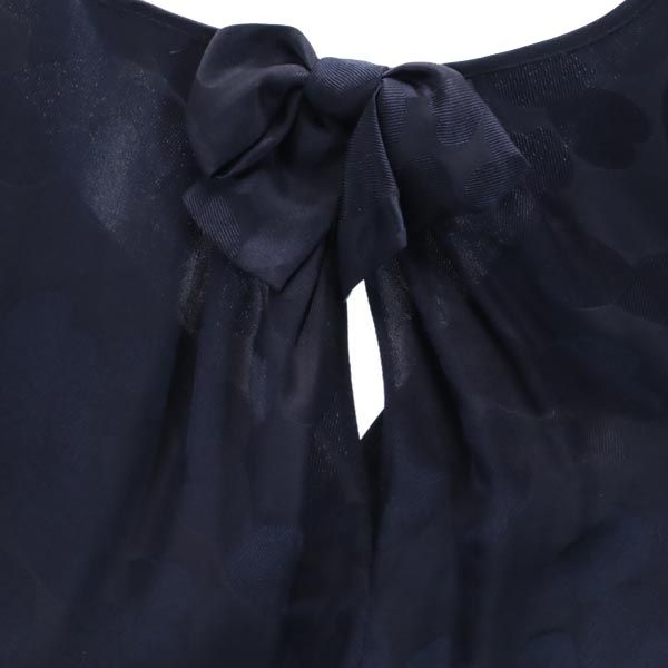 MARC BY MARC JACOBS マークバイマークジェイコブス 総柄 ノースリーブ ワンピース 2 ネイビー系 サイドジップ レディース