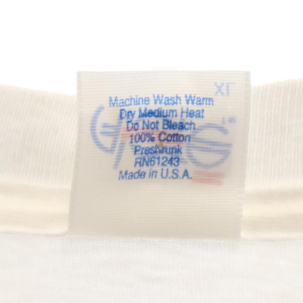 ALORE アローレ 90s オールド USA製 バックプリント バスケットボール 半袖 Tシャツ XL ホワイト メンズ