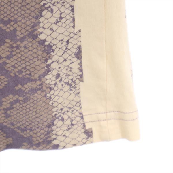 MARC JACOBS マークジェイコブス パイソン柄 ノースリーブ カットソー S ベージュ系 レディース