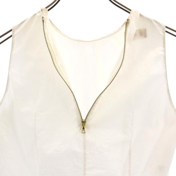 MARNI マルニ ノースリーブ カットソー 38 ホワイト系 バックプリント レディース