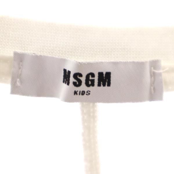 MSGM エムエスジーエム 半袖 Tシャツ ホワイト キッズ