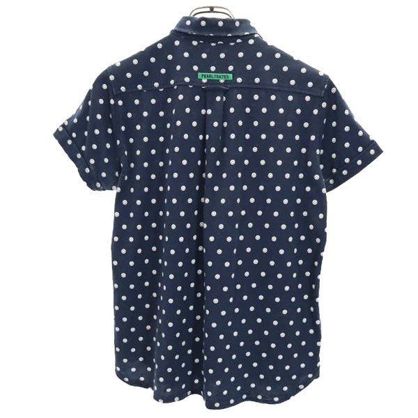 PEARLY GATES パーリーゲイツ 日本製 総柄 ゴルフ 半袖 ウェア 1 ネイビー レディース