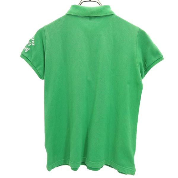PEARLY GATES パーリーゲイツ 日本製 ゴルフ 半袖 ウェア 0 グリーン 鹿の子 レディース