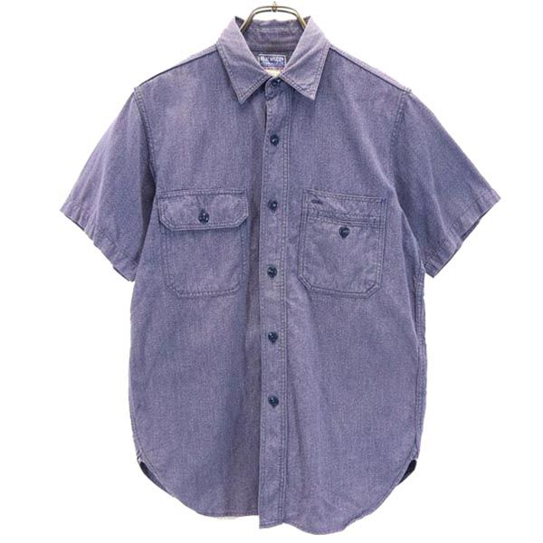 REAL McCOY リアルマッコイ 半袖 ワークシャツ 14 青系 メンズ