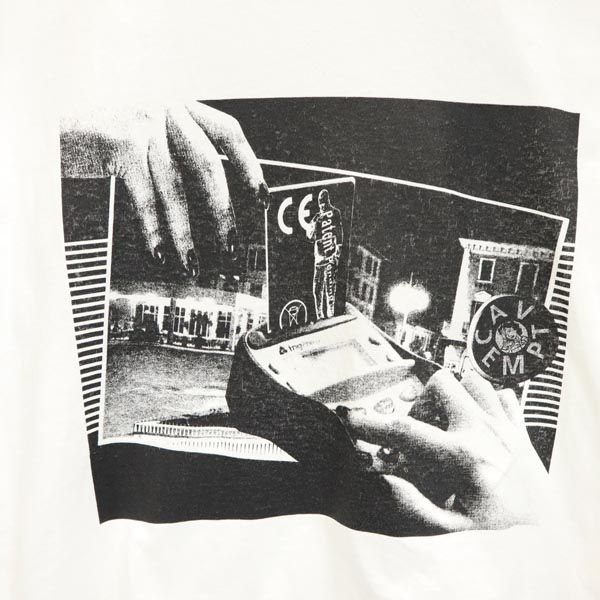 C.E シーイー 日本製 プリント 半袖 Tシャツ S 白系 メンズ