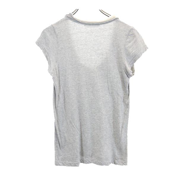 sacai luck サカイラック 半袖 フレンチスリーブ カットソー グレー系 Tシャツ レディース