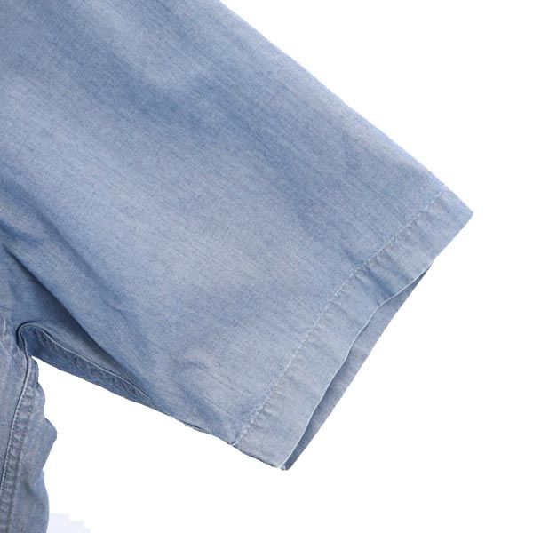 Burberrys バーバリーズ 90s オールド 日本製 三陽商会 半袖 ボタンダウンシャツ SA ブルー メンズ