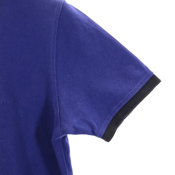 RAF SIMONS ラフシモンズ 半袖 ポロシャツ ブルー系 鹿の子 レディース