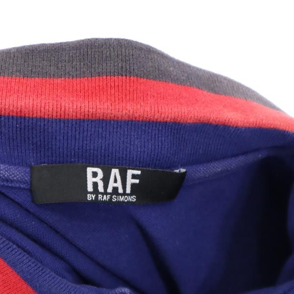 RAF SIMONS ラフシモンズ 半袖 ポロシャツ ブルー系 鹿の子 レディース