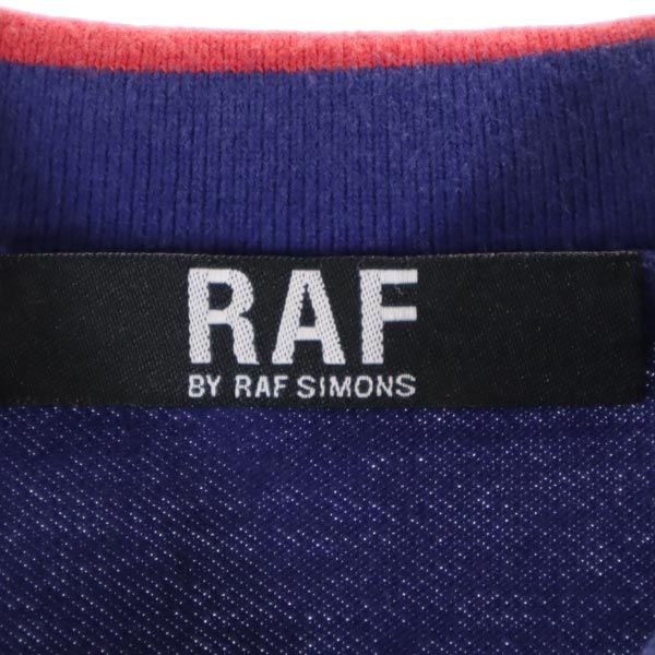 RAF SIMONS ラフシモンズ 半袖 ポロシャツ ブルー系 鹿の子 レディース
