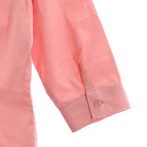 未使用 NARACAMICIE ナラカミーチェ イタリア製 総柄 7分袖 シャツ 0 ピンク系 レディース