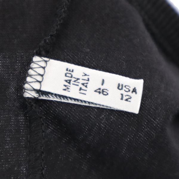 ARMANI JEANS アルマーニジーンズ イタリア製 フォト風 プリント 半袖 Tシャツ I 46 黒 レディース