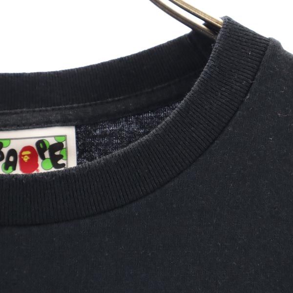 BAPE ベイプ プリント 半袖 Tシャツ S 黒 アベイシングエイプ A BATHING APE メンズ